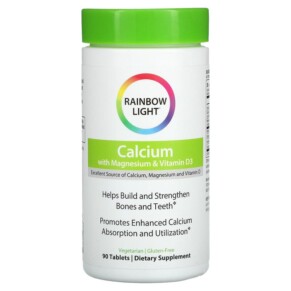 Rainbow Light Calcium with Magnesium & Vitamin D3 90 Tablets 021888109517