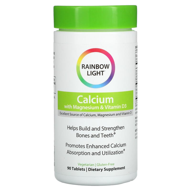 Rainbow Light Food-Based Calcium with Magnesium & Vitamin D3 90 viên 1 Rainbow Light Calcium with Magnesium & Vitamin D3 90 Tablets 021888109517