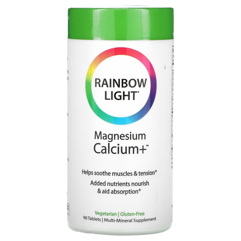 Rainbow Light Magnesium Calcium+ 90 viên 1 Rainbow Light Magnesium Calcium+ 90 Tablets 021888101016