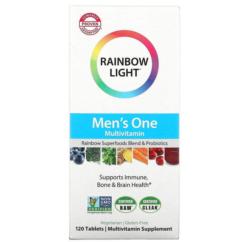 Rainbow Light Men's One Multivitamin 120 Tablets 1 Rainbow Light Men's One Multivitamin 120 Tablets 021888217151