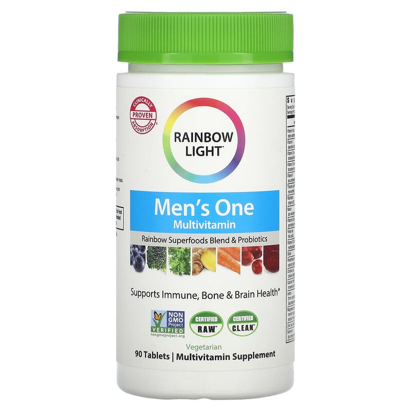 Rainbow Light Men's One Multivitamin 90 viên 1 Rainbow Light Men's One Multivitamin 90 Tablets 021888108923