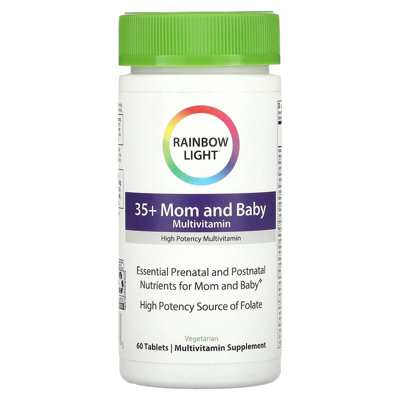 Rainbow Light Multivitamin 35+ Mom and Baby 60 Tablets 1 Rainbow Light Multivitamin 35+ Mom and Baby 60 Tablets 021888203123