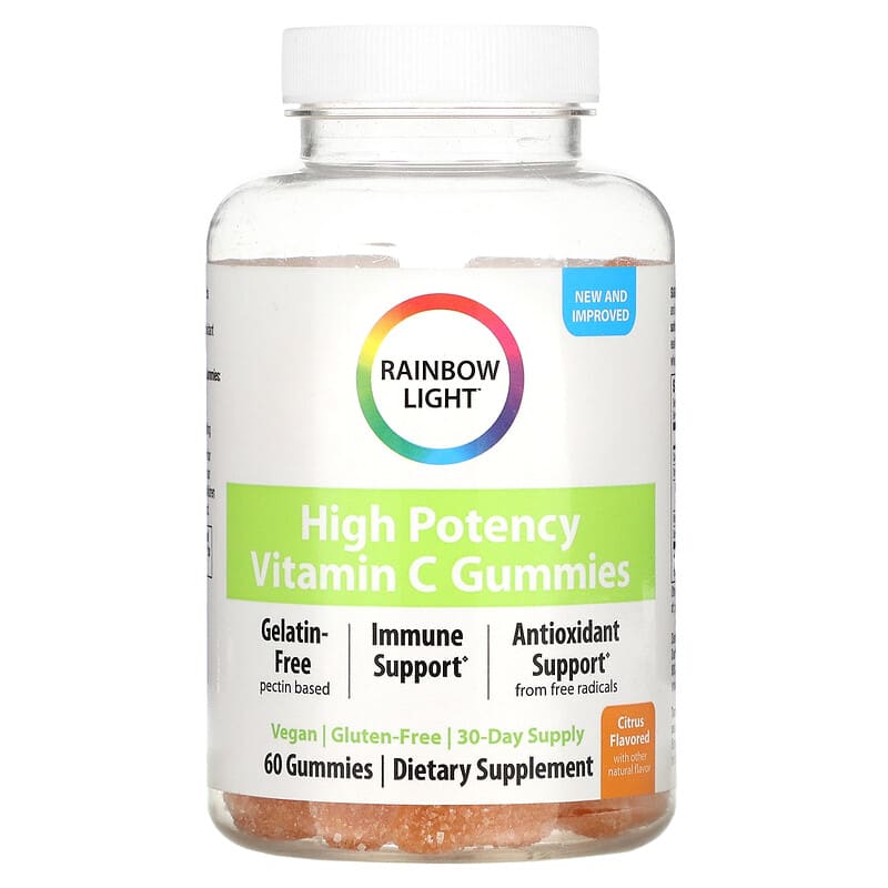 Rainbow Light Vitamin C Gummies Citrus 60 Gummies 1 Rainbow Light Vitamin C Gummies Citrus 60 Gummies 021888203987