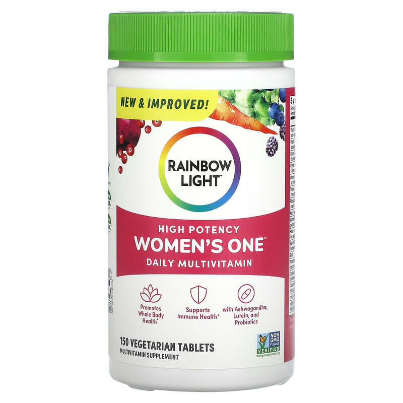 Rainbow Light Women's One Multivitamin 150 viên 1 Rainbow Light Women's One Daily Multivitamin 150 Vegetarian Tablets 021888108831