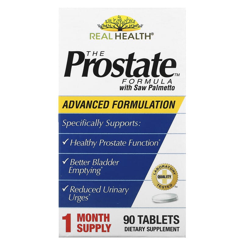 Real Health The Prostate Formula with Saw Palmetto 90 viên 1 Real Health The Prostate Formula with Saw Palmetto 90 Tablets 647125200016