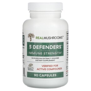 Real Mushrooms 5 Defenders Immune Strength 90 Capsules 628110068019