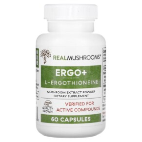 Real Mushrooms ERGO + L-Ergothioneine 60 Capsules 628110068385