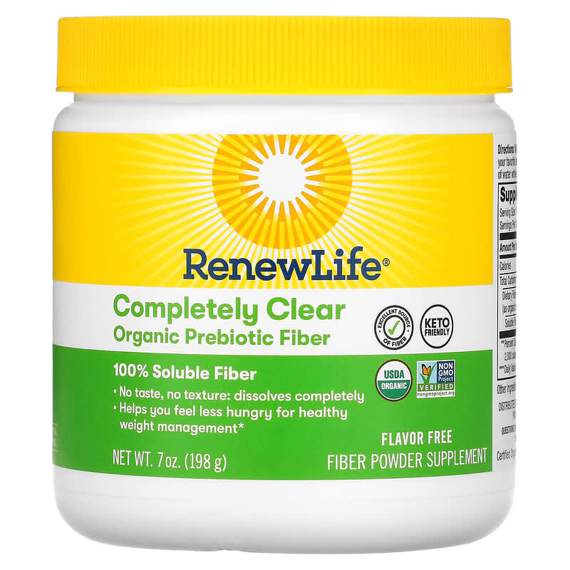 Renew Life Completely Clear Organic Prebiotic Fiber 7 oz (198 g) 1 Renew Life Completely Clear Organic Prebiotic Fiber 7 oz (198 g) 631257121301