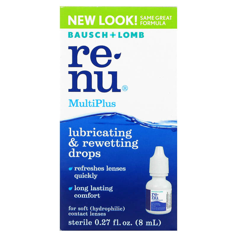Renu MultiPlus Lubricating & Rewetting Drops 0.27 fl oz (8 ml) 1 Renu MultiPlus Lubricating & Rewetting Drops 0.27 fl oz (8 ml) 310119052204