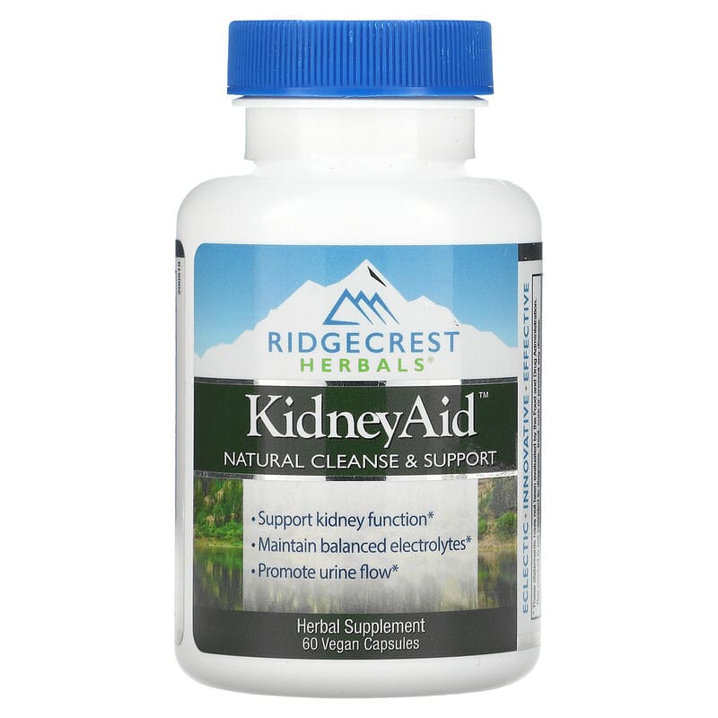 RidgeCrest Herbals KidneyAid 60 Vegan Capsules 1 RidgeCrest Herbals KidneyAid 60 Vegan Capsules 355724001681