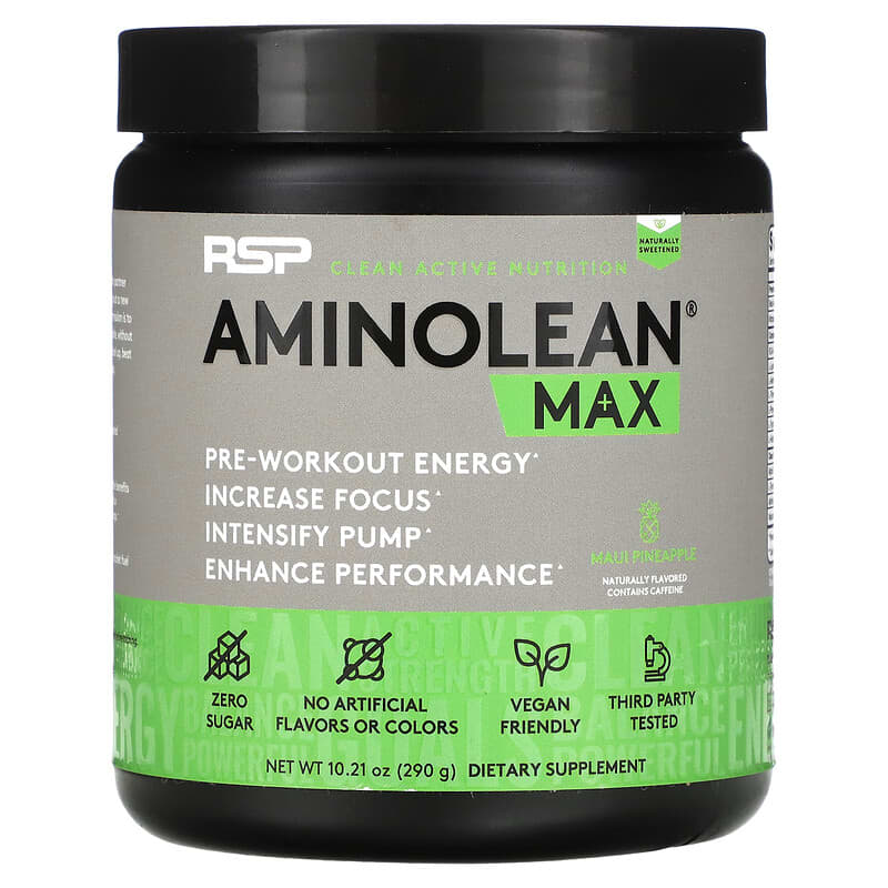 RSP Nutrition AminoLean Max Maui Pineapple 10.21 oz (290 g) 1 RSP Nutrition AminoLean Max Maui Pineapple 10.21 oz (290 g) 850019469400