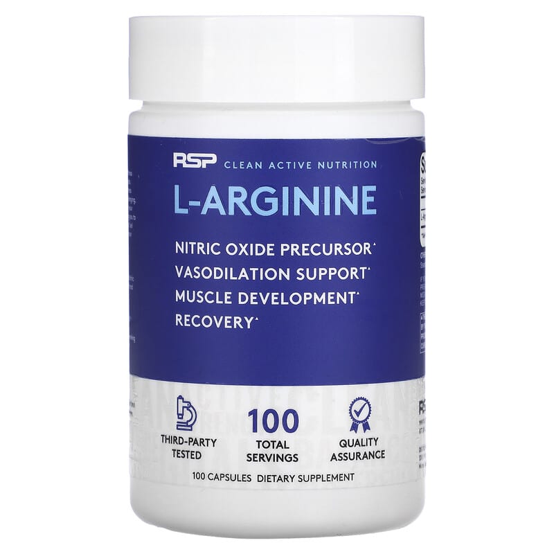 RSP Nutrition L-Arginine 100 Capsules 1 RSP Nutrition L-Arginine 100 Capsules 854446006627