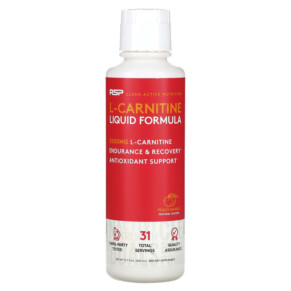 RSP Nutrition L-Carnitine Liquid Formula Peach Mango 3.000 mg 15.7 fl oz (465 ml) 858491007233