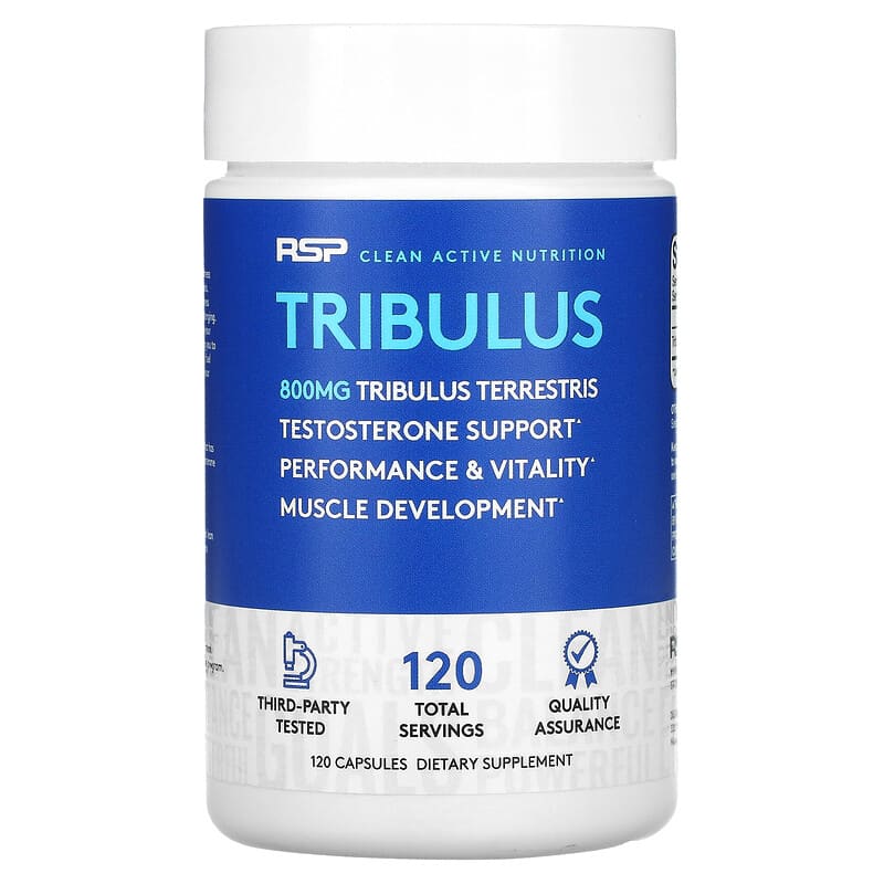 RSP Nutrition Tribulus Testosterone Support 800 mg 120 Capsules 1 RSP Nutrition Tribulus Testosterone Support 800 mg 120 Capsules 854446006610