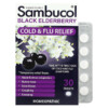 Sambucol Black Elderberry Cold & Flu Relief 30 Quick Dissolve Tablets 896116001501