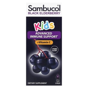 Sambucol Black Elderberry Syrup For Kids Berry 4 fl oz (120 ml) 896116001181