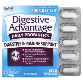 Schiff Digestive Advantage Daily Probiotics 50 Capsules 020525181671