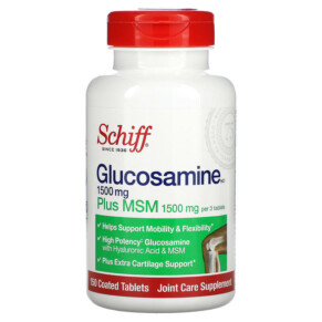 Schiff Glucosamine Plus MSM 500 mg 150 Coated Tablets 020525110190