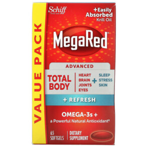 Schiff MegaRed Advanced Total Body + Refresh 65 Softgels 020525107138