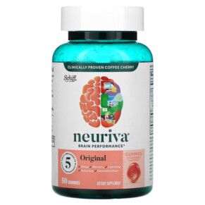 Schiff Neuriva Brain Performance Original Strawberry 50 Gummies 647865195009