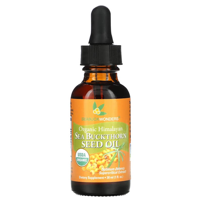 SeaBuckWonders Organic Himalayan Sea Buckthorn Seed Oil 1 oz (30 ml) 1 SeaBuckWonders Organic Himalayan Sea Buckthorn Seed Oil 1 fl oz (30 ml) 674756780075