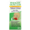 Seagate Olive Leaf Throat Spray Raspberry Spearmint 1 fl oz (30 ml) 3 Seagate Olive Leaf Throat Spray Raspberry Spearmint 1 fl oz (30 ml) 019277000408