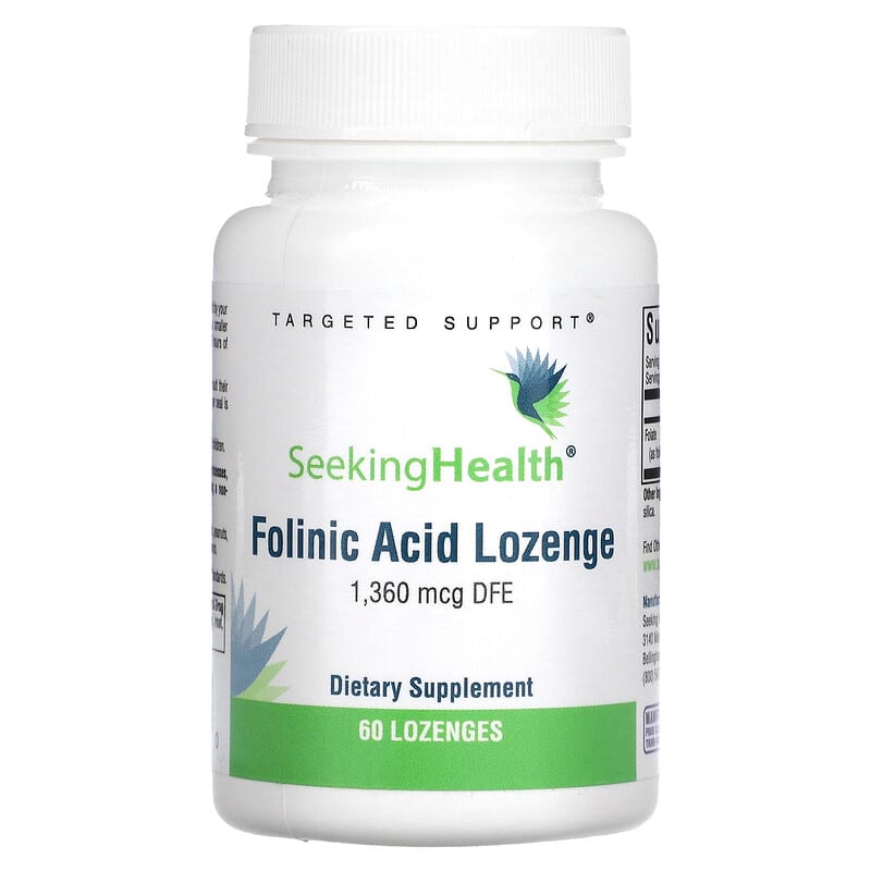 Seeking Health Folinic Acid Lozenge 1.360 mcg DFE 60 Lozenges 1 Seeking Health Folinic Acid Lozenge 1.360 mcg DFE 60 Lozenges 810007520360