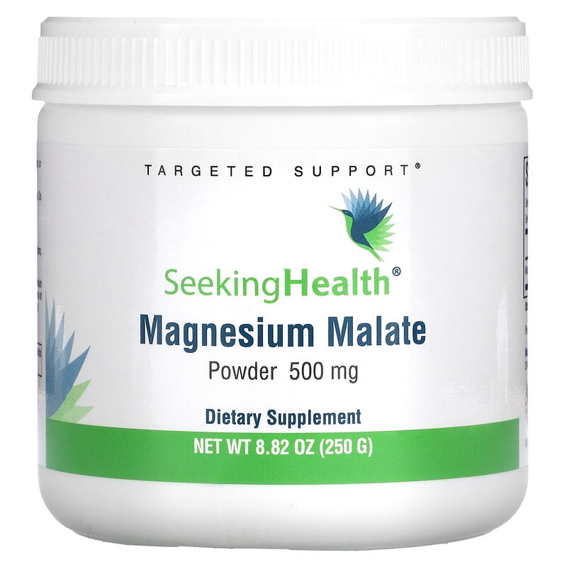 Seeking Health Magnesium Malate Powder 500 mg 8.82 oz (250 g) 1 Seeking Health Magnesium Malate Powder 500 mg 8.82 oz (250 g) 810007520667