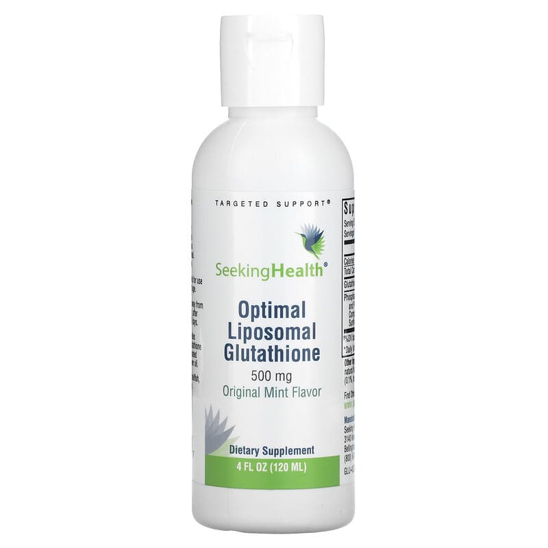 Seeking Health Optimal Liposomal Glutathione Original Mint 500 mg 4 fl oz (120 ml) 1 Seeking Health Optimal Liposomal Glutathione Original Mint 500 mg 4 fl oz (120 ml) 810007520407