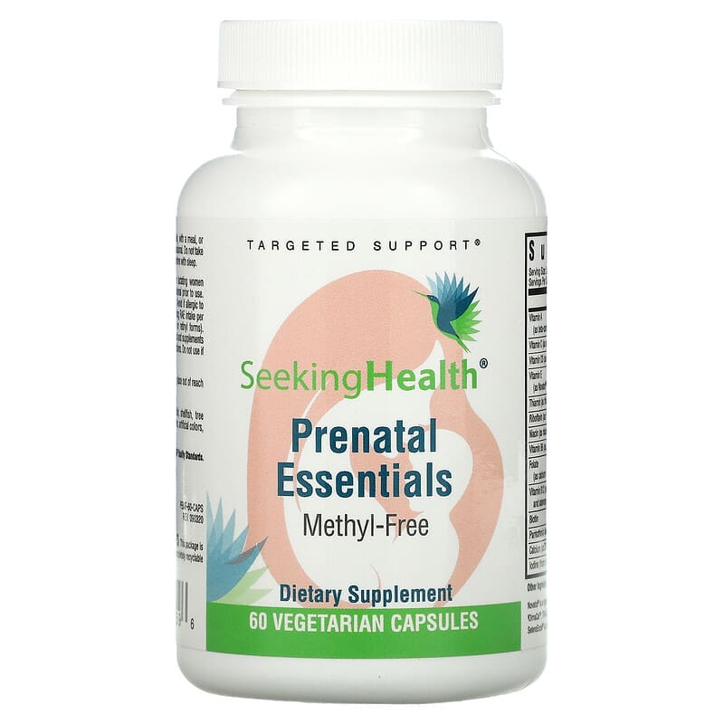 Seeking Health Prenatal Essentials Methyl-Free 60 Vegetarian Capsules 1 Seeking Health Prenatal Essentials Methyl-Free 60 Vegetarian Capsules 810007521596