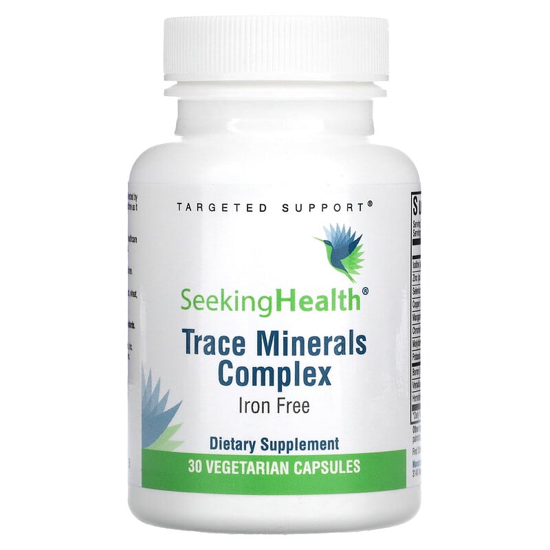 Seeking Health Trace Minerals Complex Iron Free 30 Vegetarian Capsules 1 Seeking Health Trace Minerals Complex Iron Free 30 Vegetarian Capsules 810007521268