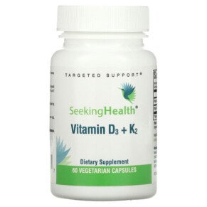Seeking Health Vitamin D3 + K2 60 Vegetarian Capsules 810007521367