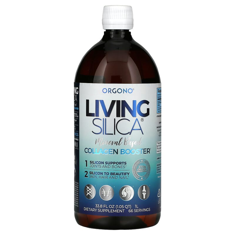 Silicium Laboratories Orgono Living Silica Collagen Booster 33.8 oz (1 L) 1 Silicium Laboratories LLC Orgono Living Silica Collagen Booster 33.8 fl oz (1 L) 045914998944