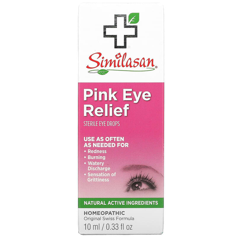 Similasan Pink Eye Relief Sterile Eye Drops 0.33 fl oz (10 ml) 1 Similasan Pink Eye Relief Sterile Eye Drops 0.33 fl oz (10 ml) 094841300344