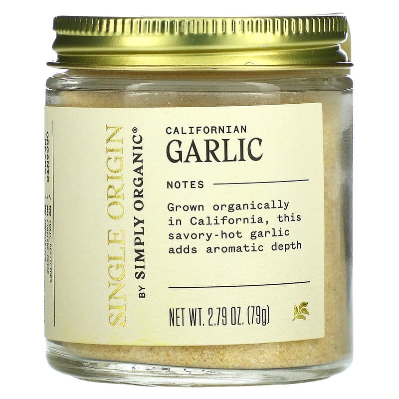 Simply Organic Single Origin Californian Garlic 2.79 oz (79 g) 1 Simply Organic Single Origin Californian Garlic 2.79 oz (79 g) 089836198341