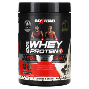 Six Star Elite Series 100% Whey Protein Plus Cookies & Cream 1.85 lbs (839 g) 631656716740