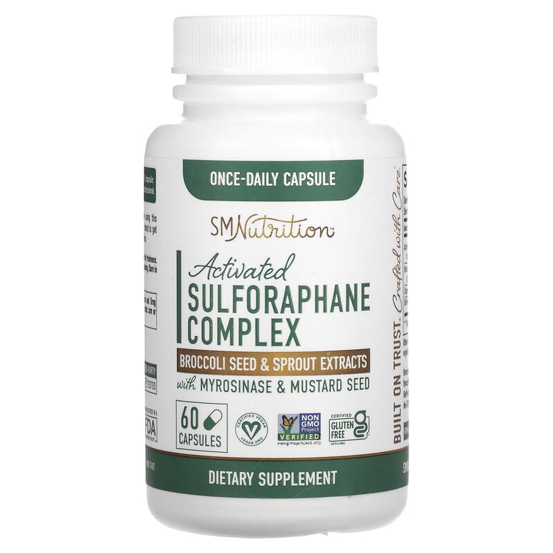 SMNutrition Activated Sulforaphane Complex with Myrosinase & Mustard Seed 60 Capsules 1 SMNutrition Activated Sulforaphane Complex with Myrosinase & Mustard Seed 60 Capsules 850005458166