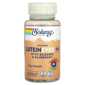 Solaray Advanced Lutein Eyes 24 with Bilberry & Blueberry 60 VegCaps 076280832181