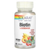 Solaray Biotin Lozenge Natural Peach Strawberry Banana 5.000 mcg 60 Lozenges 076280435450