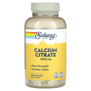 Solaray Calcium Citrate 250 mg 240 VegCaps 076280458527