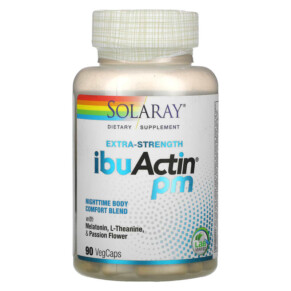 Solaray Extra-Strength IbuActin PM 90 VegCaps 076280175608
