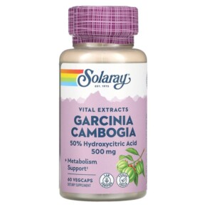 Solaray Garcinia Cambogia 500 mg 60 Vegcaps 076280227703