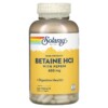 Solaray High Potency Betaine HCL with Pepsin 650 mg 250 VegCaps 3 Solaray High Potency Betaine HCL with Pepsin 650 mg 250 VegCaps 076280048155