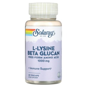 Solaray L-Lysine Beta Glucan 500 mg 60 VegCaps 076280048612