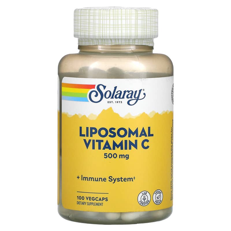 Solaray Liposomal Vitamin C 500 mg 100 VegCaps 1 Solaray Liposomal Vitamin C 500 mg 100 VegCaps 076280574197