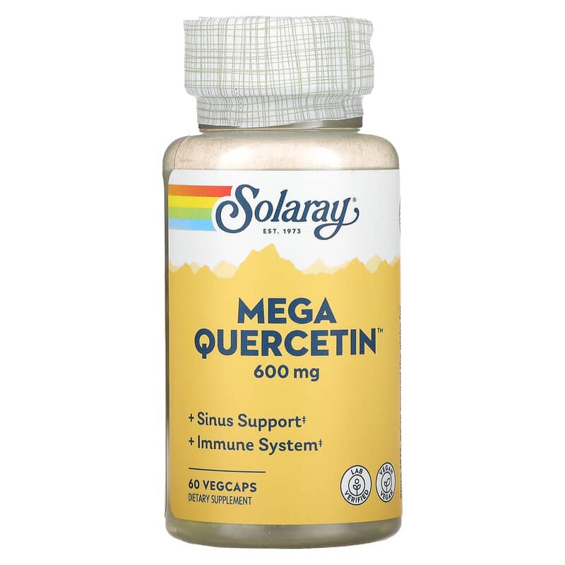 Solaray Mega Quercetin 600 mg 60 VegCaps 1 Solaray Mega Quercetin 600 mg 60 VegCaps 076280446869