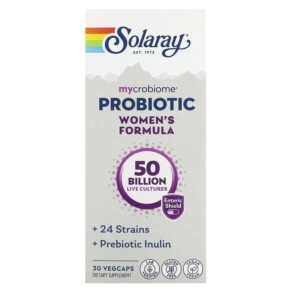 Solaray Mycrobiome Probiotic Women's Formula 50 Billion 30 Enteric VegCaps 076280737202