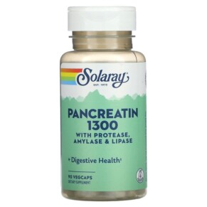 Solaray Pancreatin 1300 90 VegCaps 076280048186
