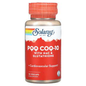 Solaray PQQ CoQ-10 with NAC & Glutathione 30 VegCaps 076280365108