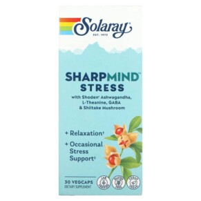 Solaray SharpMind Stress 30 Vegcaps 076280571141